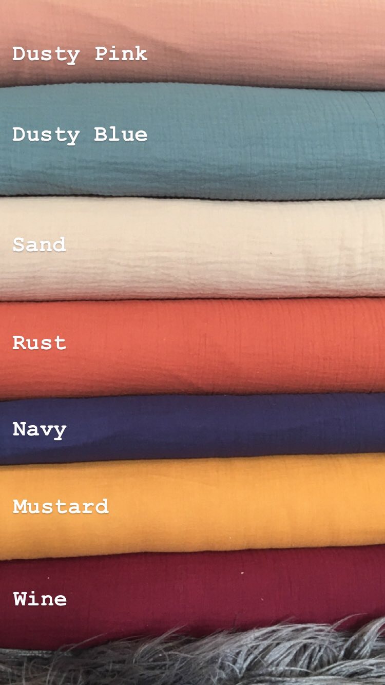 Navy Double Gauze - 68cm Remnant - Image 3