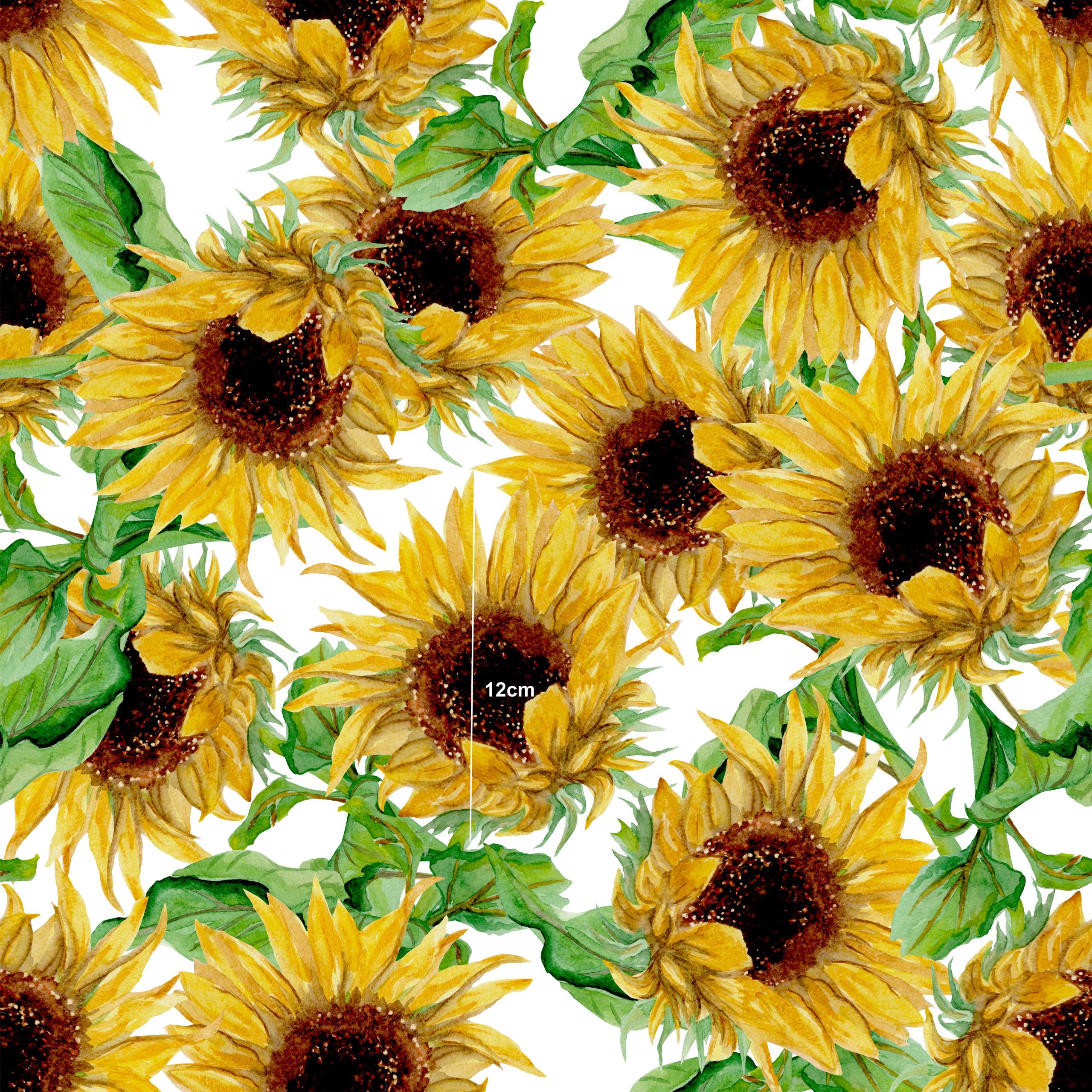 Sunflower- Woven – Frankie Bear Fabric