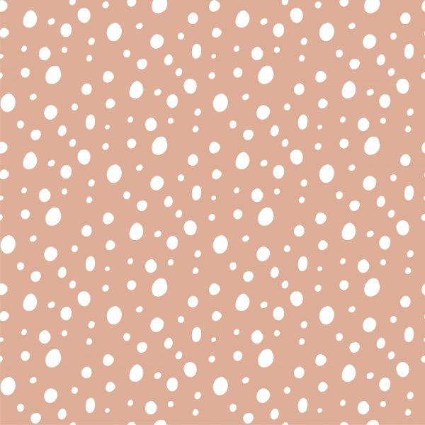 Seeing Spots Pink Muslin Frankie Bear Fabric
