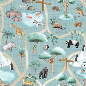 At The  Zoo - Woven