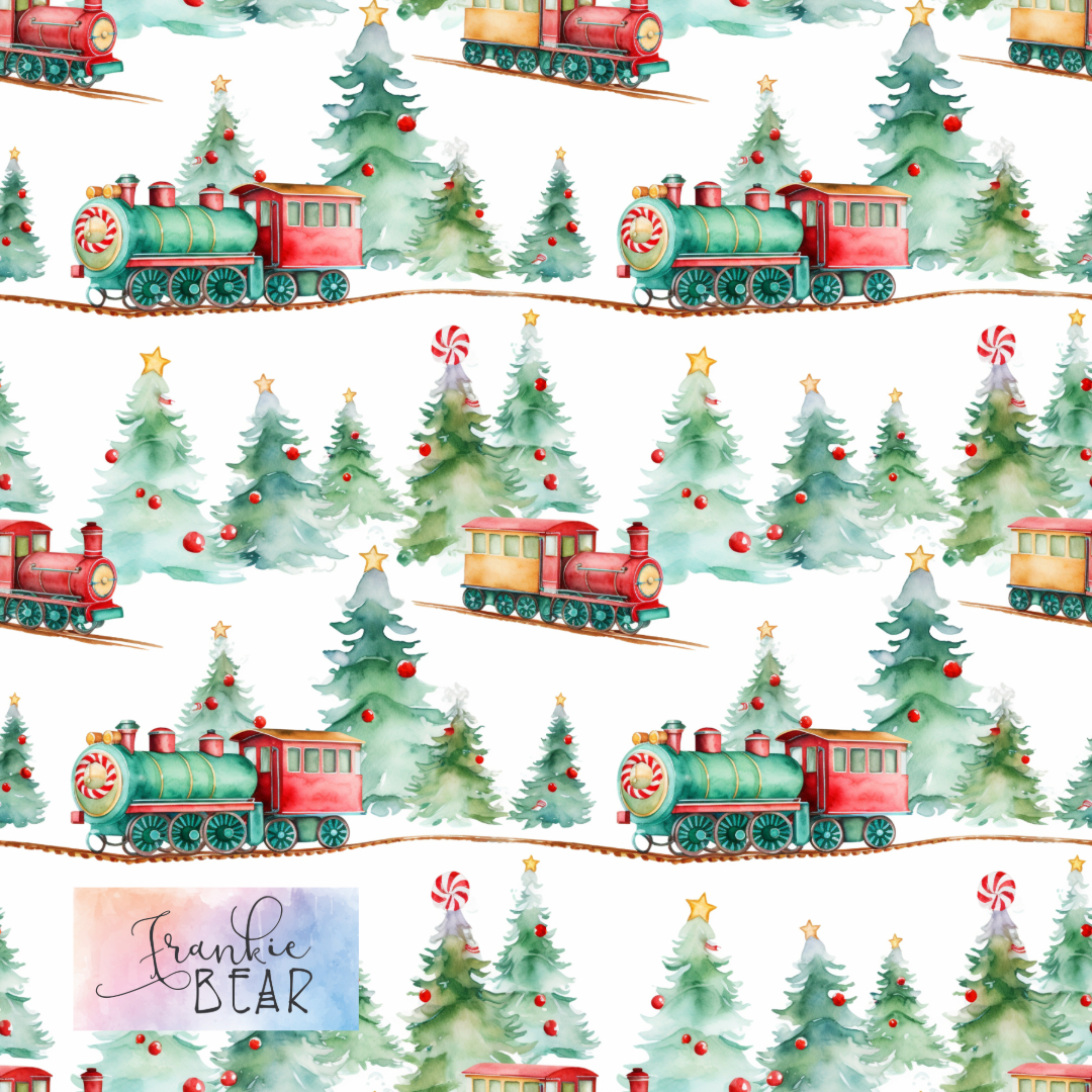 Christmas Train - Woven - Image 3
