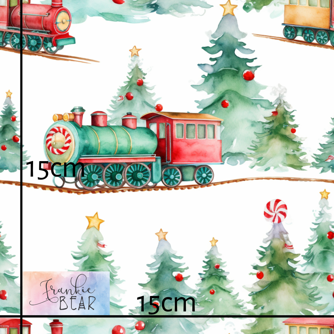 Christmas Train - Woven - Image 2