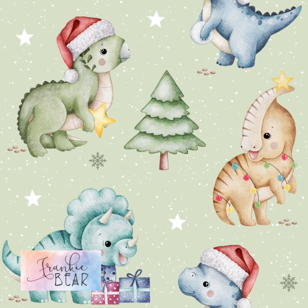 Roarsome Christmas - Woven
