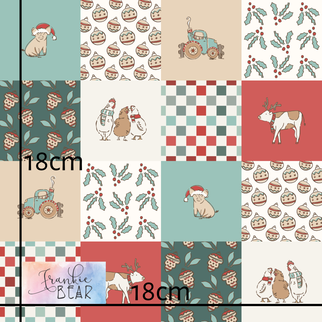 Christmas Farm Quilt - Woven - Image 2