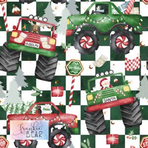 Santa's Trucks - Woven
