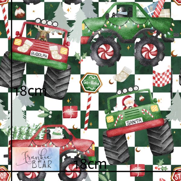 Santa's Trucks - Woven - Image 2