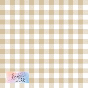 Beige Gingham - Woven