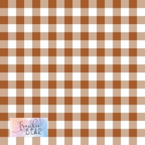Rust Gingham - Knit