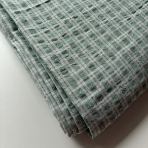 Sage Check - Seersucker