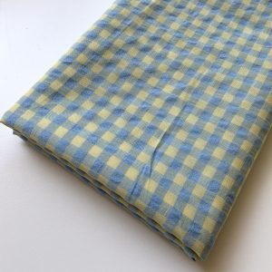 Blue and Yellow Gingham - Seersucker
